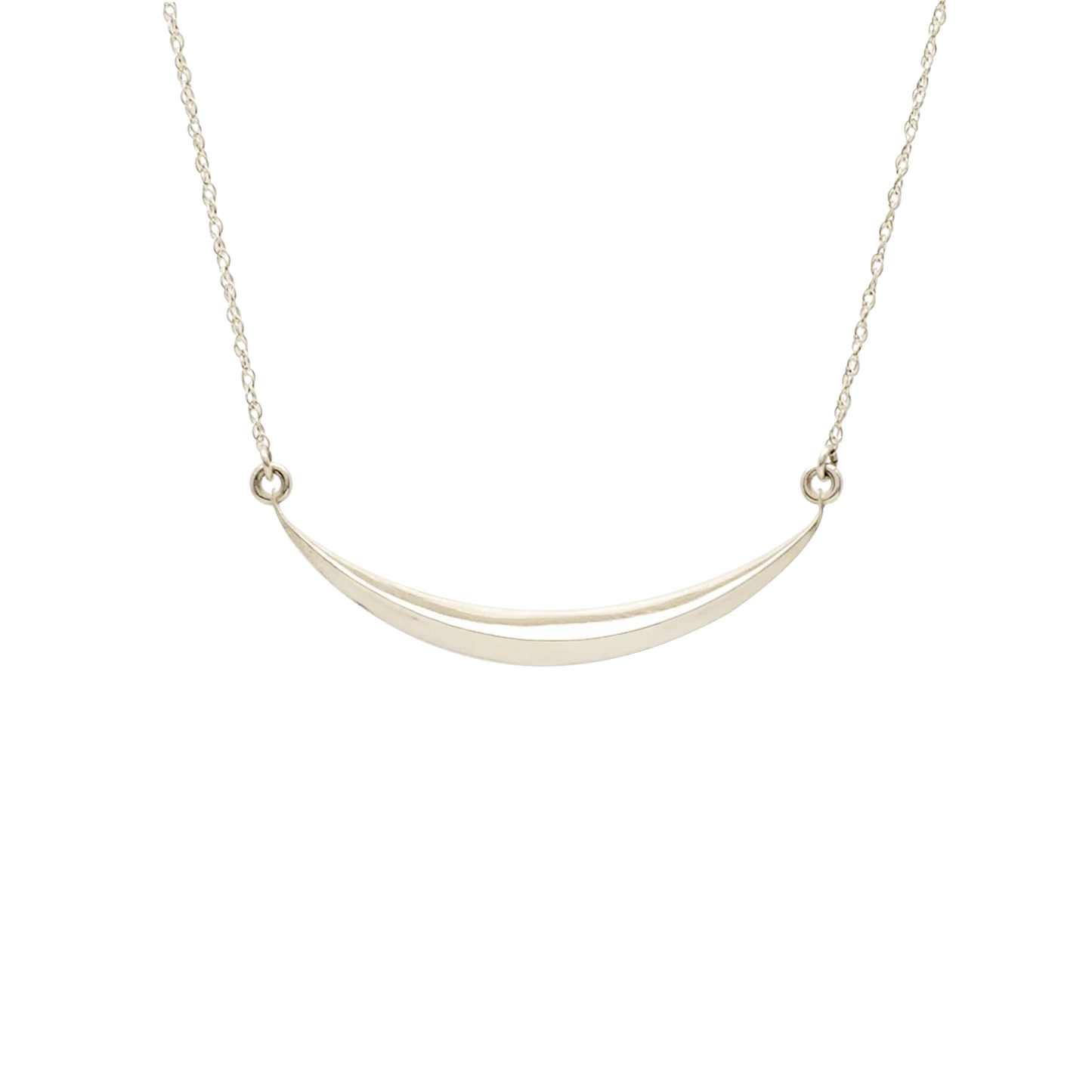 Sterling Silver Swoop Necklace