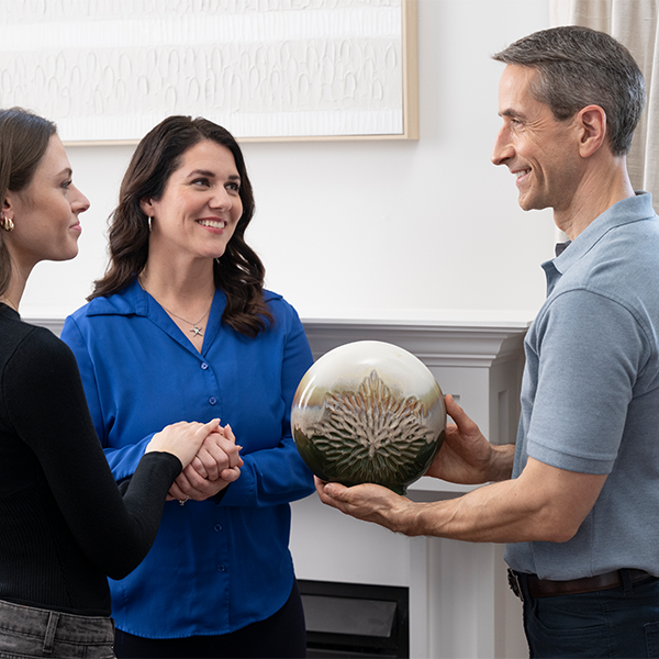 Family with Remembrance Urn