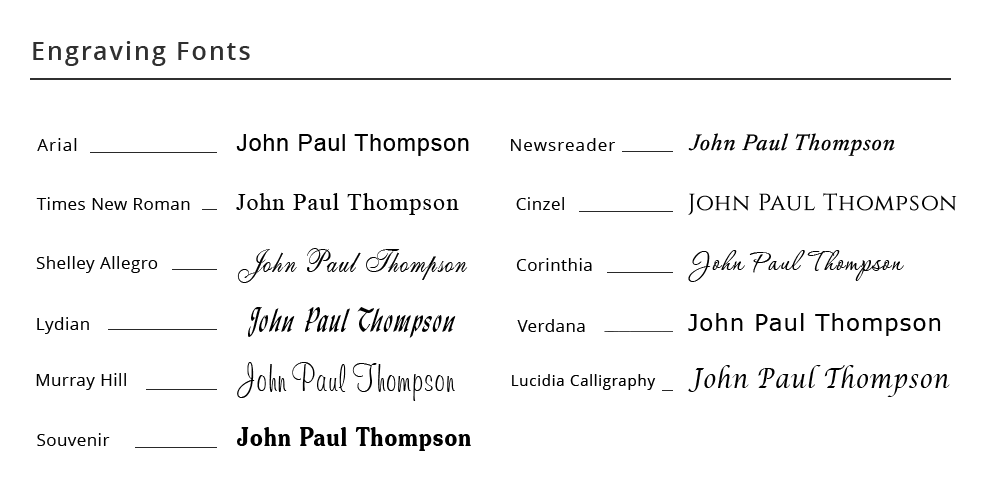 engraving fonts