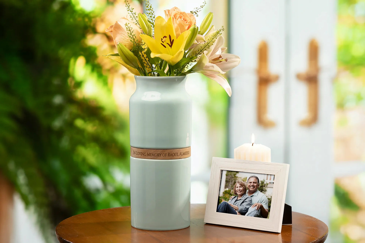 Blossom Charcoal Vase Keepsake Urn