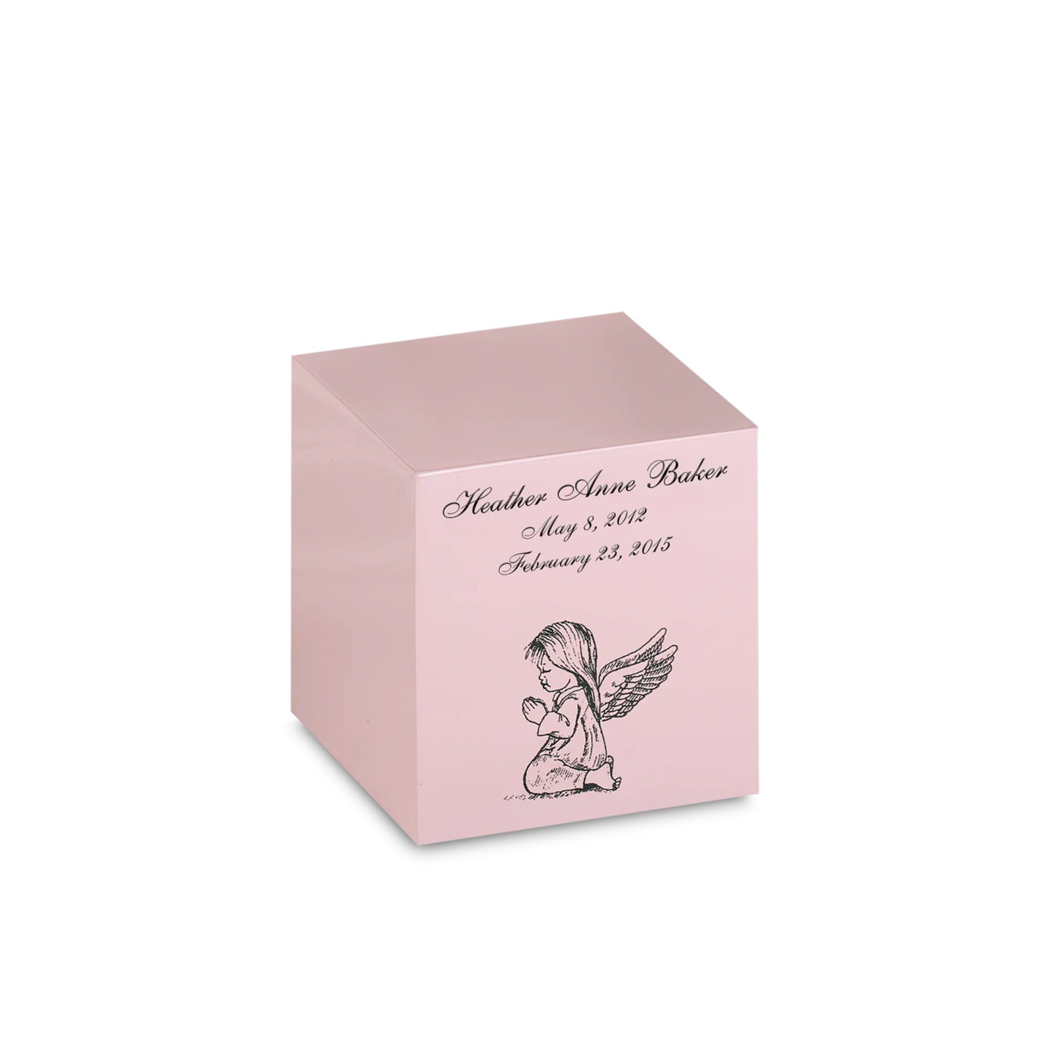 Pink Bronze Cube Keepsake