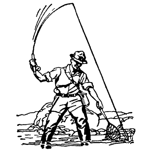 Fisherman Engraving Design