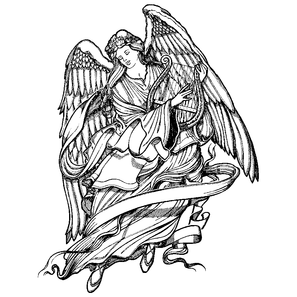 Angel Engraving Design