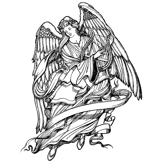 Angel Engraving Design
