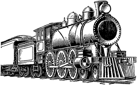 Train Engraving Design