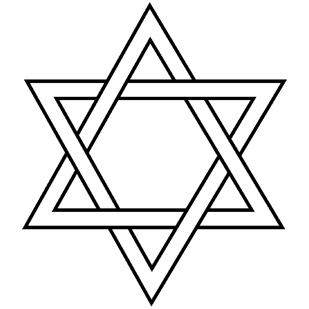 Star of David Engraving Design