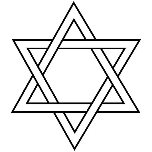 Star of David Engraving Design