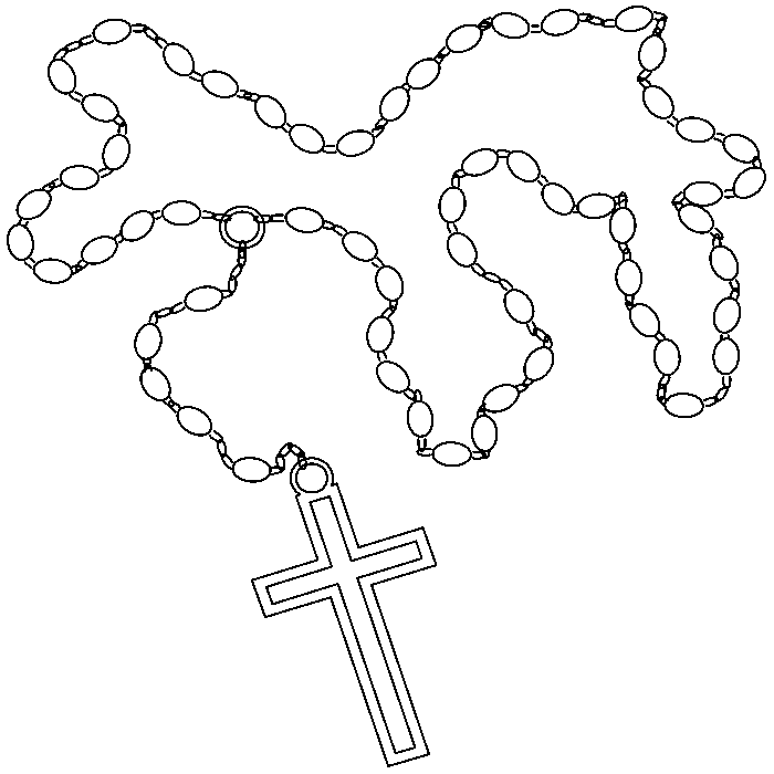 Rosary Engraving Design