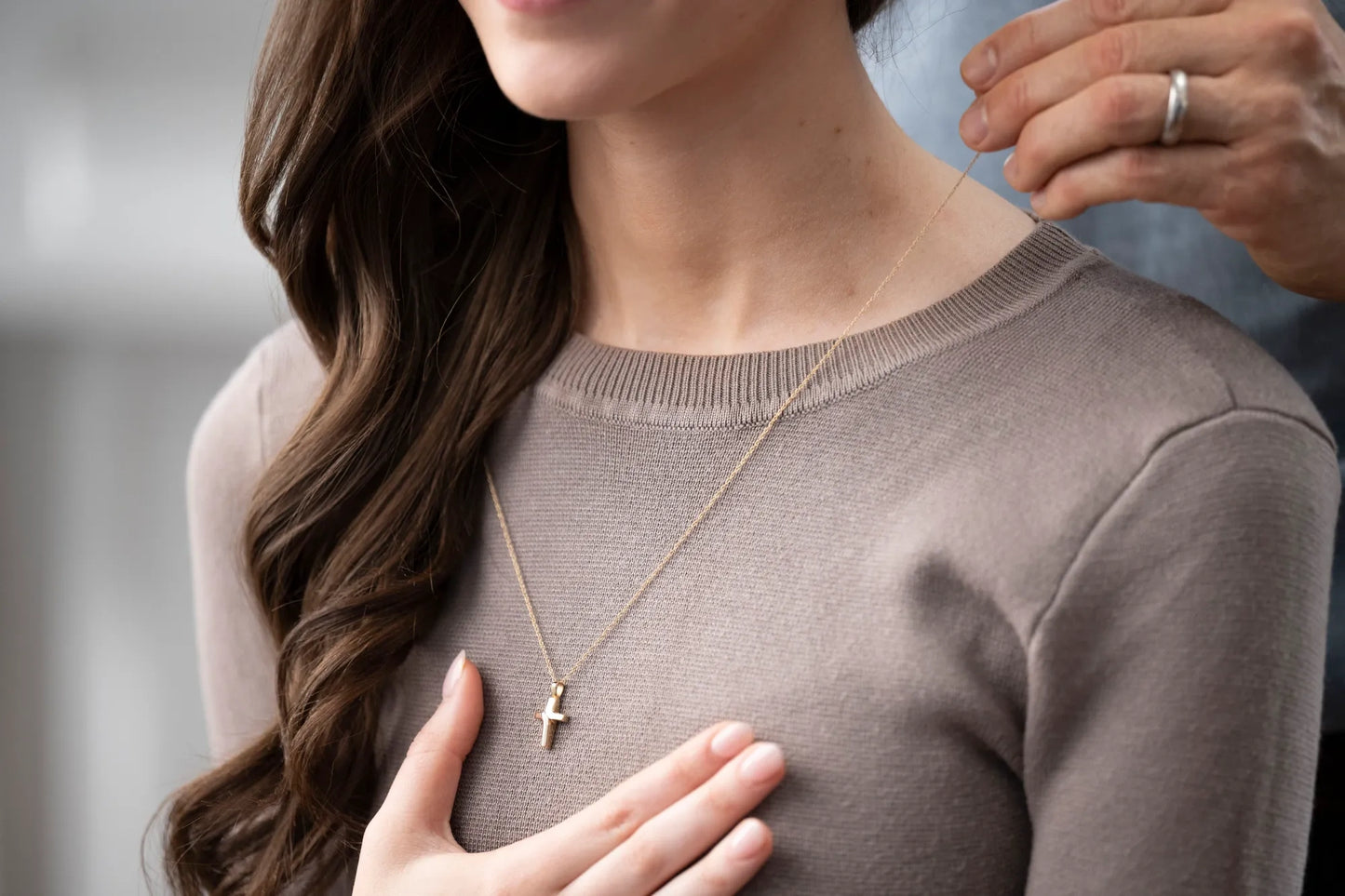 14K Gold Cross Pendant