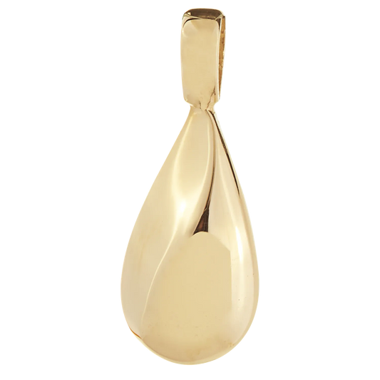 14K Gold Tear Drop Pendant