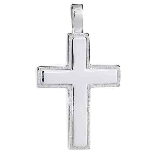 Sterling Silver Large Cross Pendant
