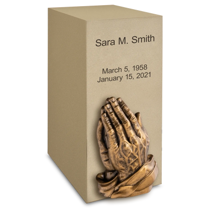 Sand Bronze Vertical Urn