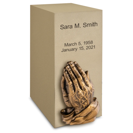 Sand Bronze Vertical Urn