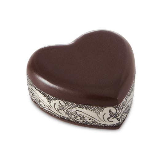Crimson Delphia Heart Keepsake