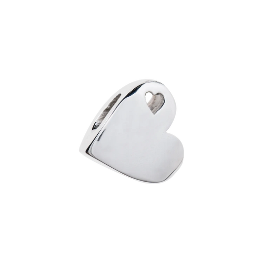 Sterling Silver Sideways Heart Pendant