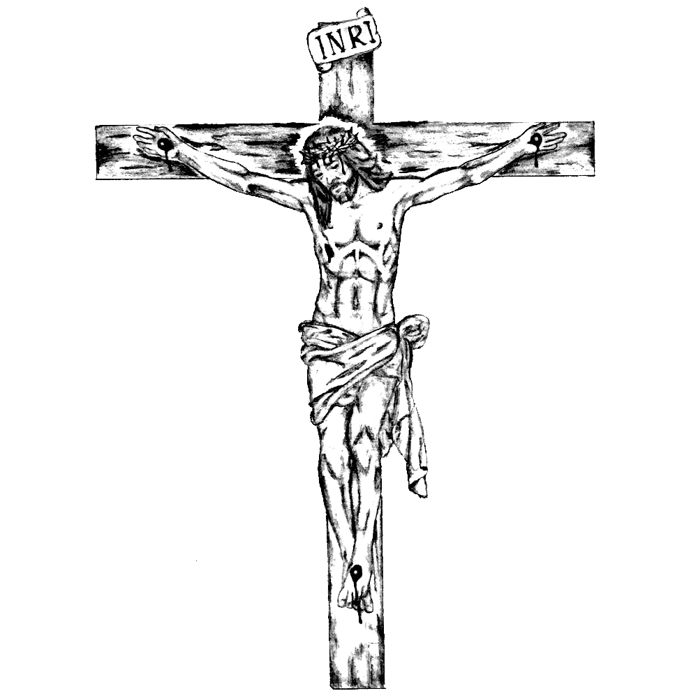 Crucifix Engraving Design