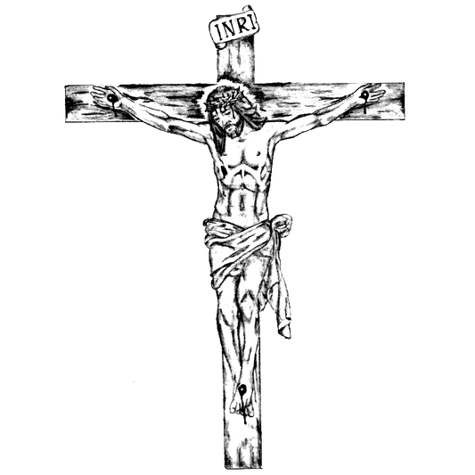 Crucifix Engraving Design