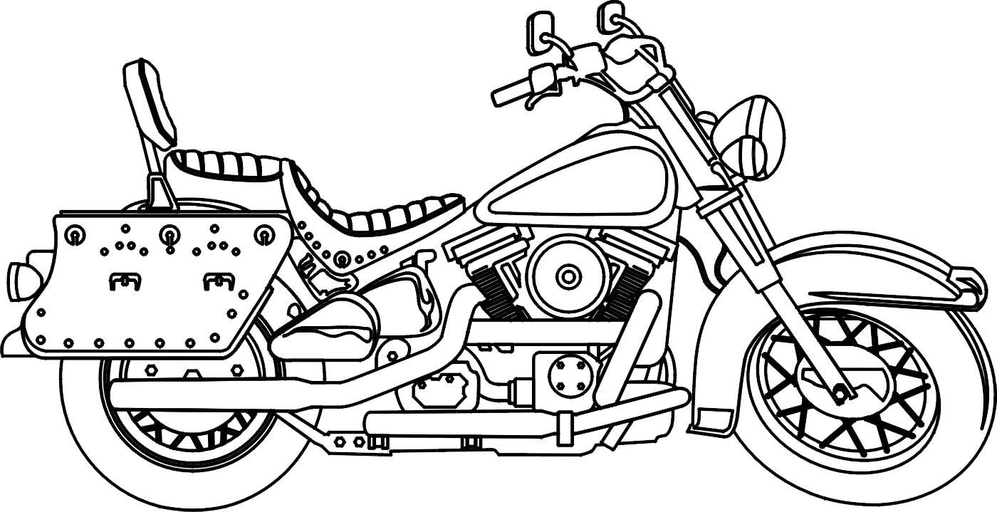 Motorcyle Engraving Design