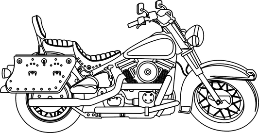 Motorcyle Engraving Design