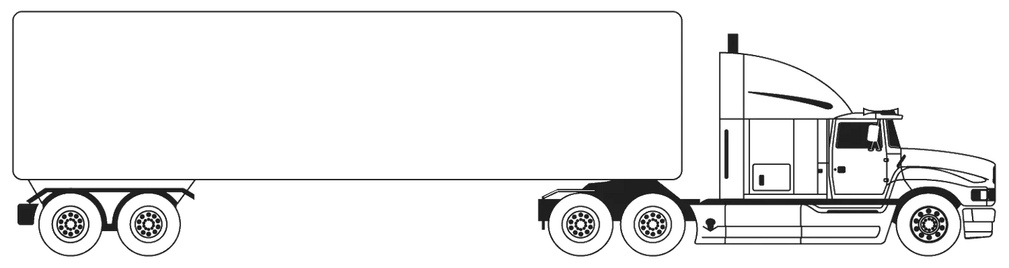 Semi Truck Engraving Design