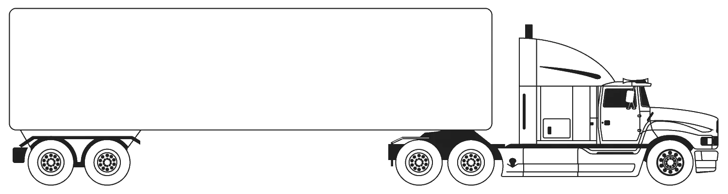Semi Truck Engraving Design