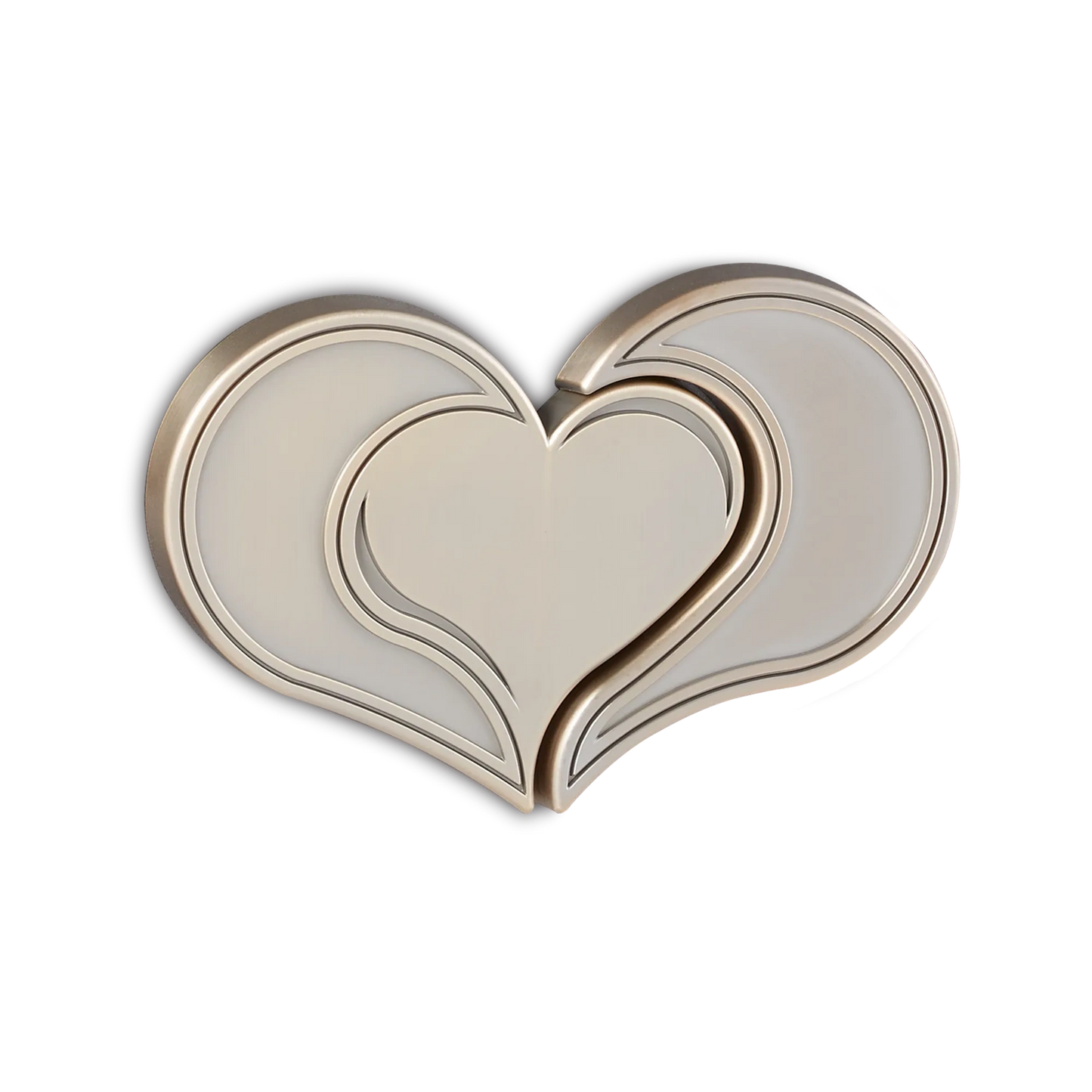 Interlocking Tiffany Gold Heart Applique