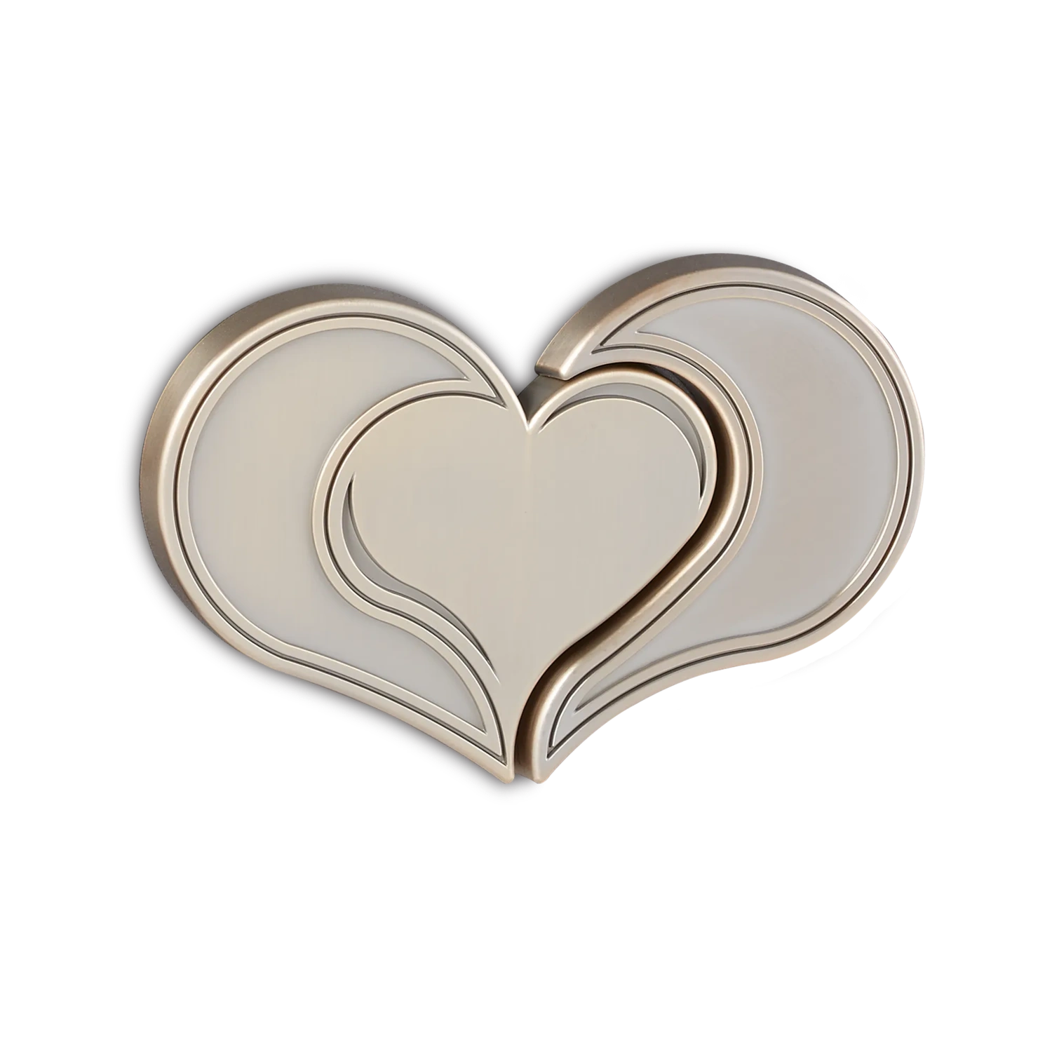 Interlocking Tiffany Gold Heart Applique