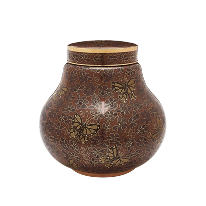 Amber Butterfly Cloisonne