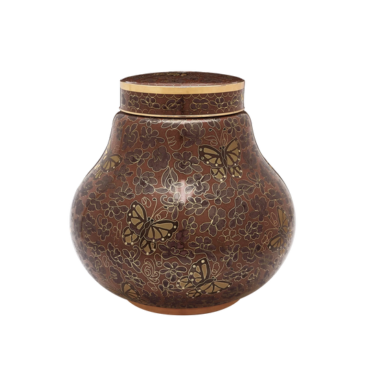 Amber Butterfly Cloisonne