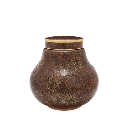Amber Butterfly Cloisonne Keepsake