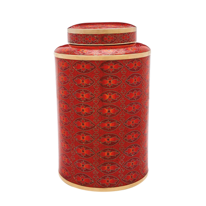 Red Rosette Cloisonne