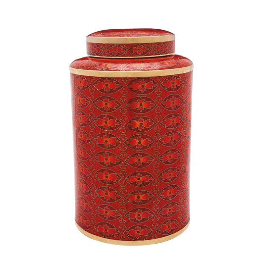 Red Rosette Cloisonne