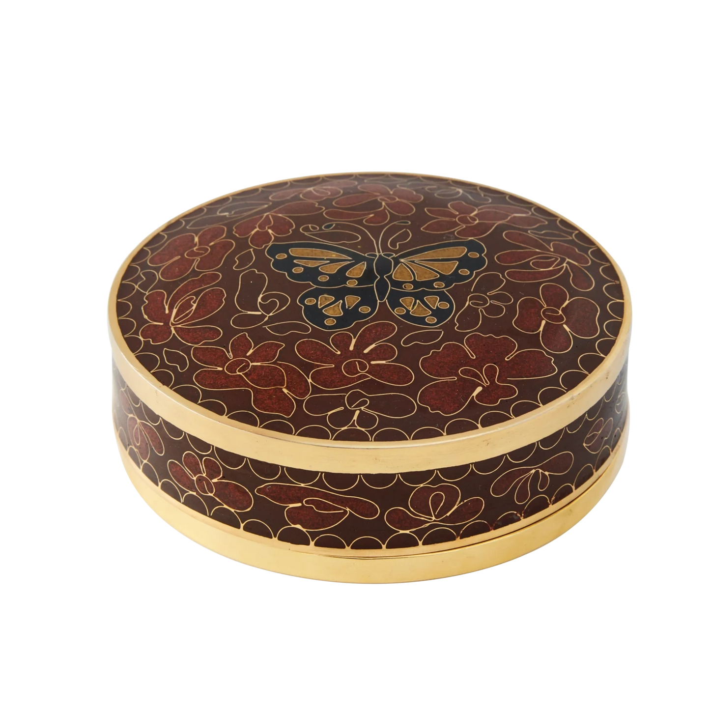 Amber Butterfly Cloisonne Miniature