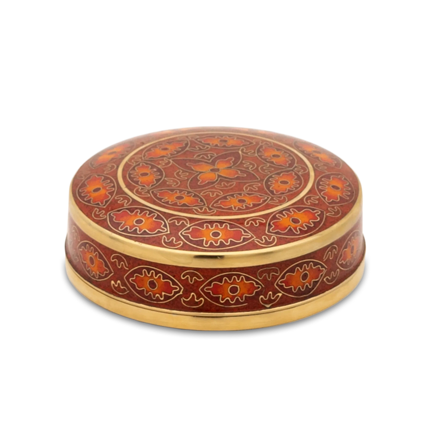 Red Rosette Cloisonne Miniature