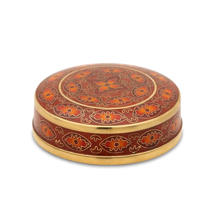 Red Rosette Cloisonne Miniature