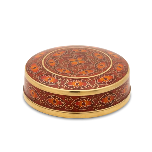 Red Rosette Cloisonne Miniature