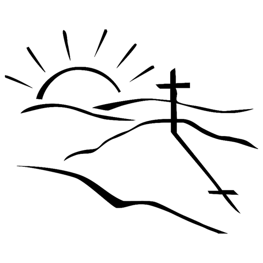 Cross On Hill Engraving