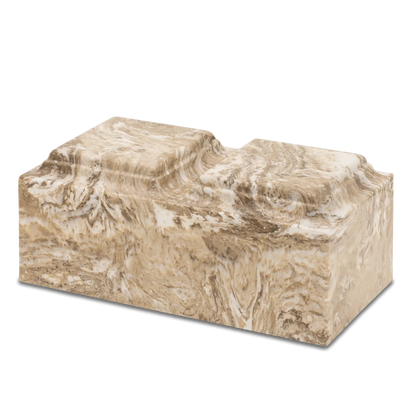 Companion Khaki Synthetic Marble Urn