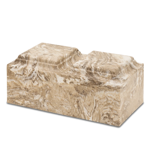 Companion Khaki Synthetic Marble Urn