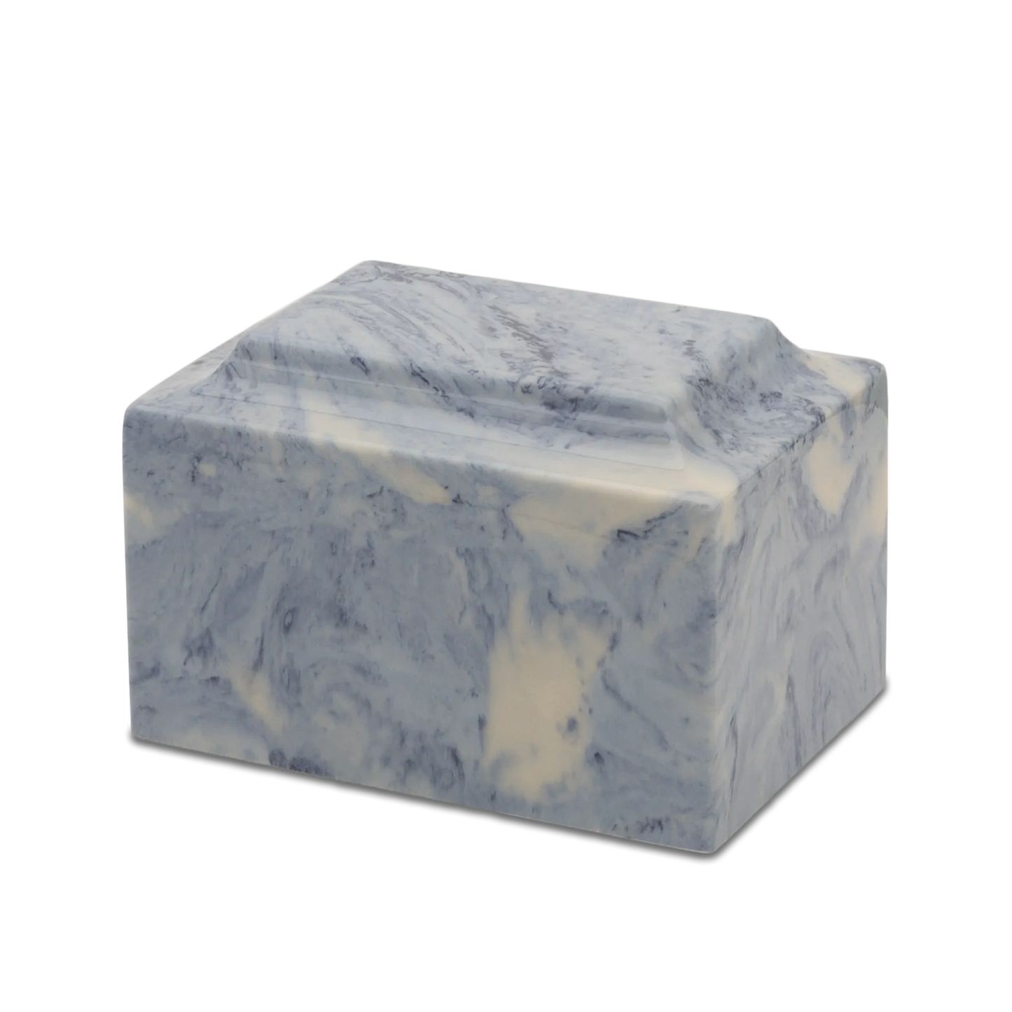 Ocean Blue Synthetic Marble Urn