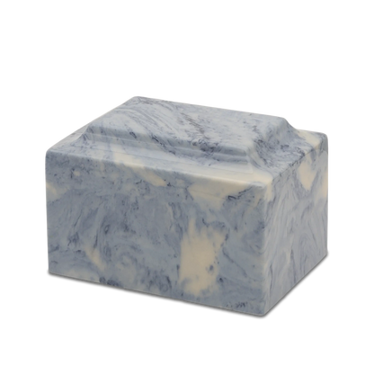 Ocean Blue Synthetic Marble Urn