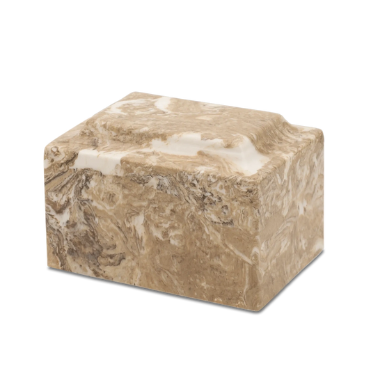 Khaki Synthetic Marble Urn