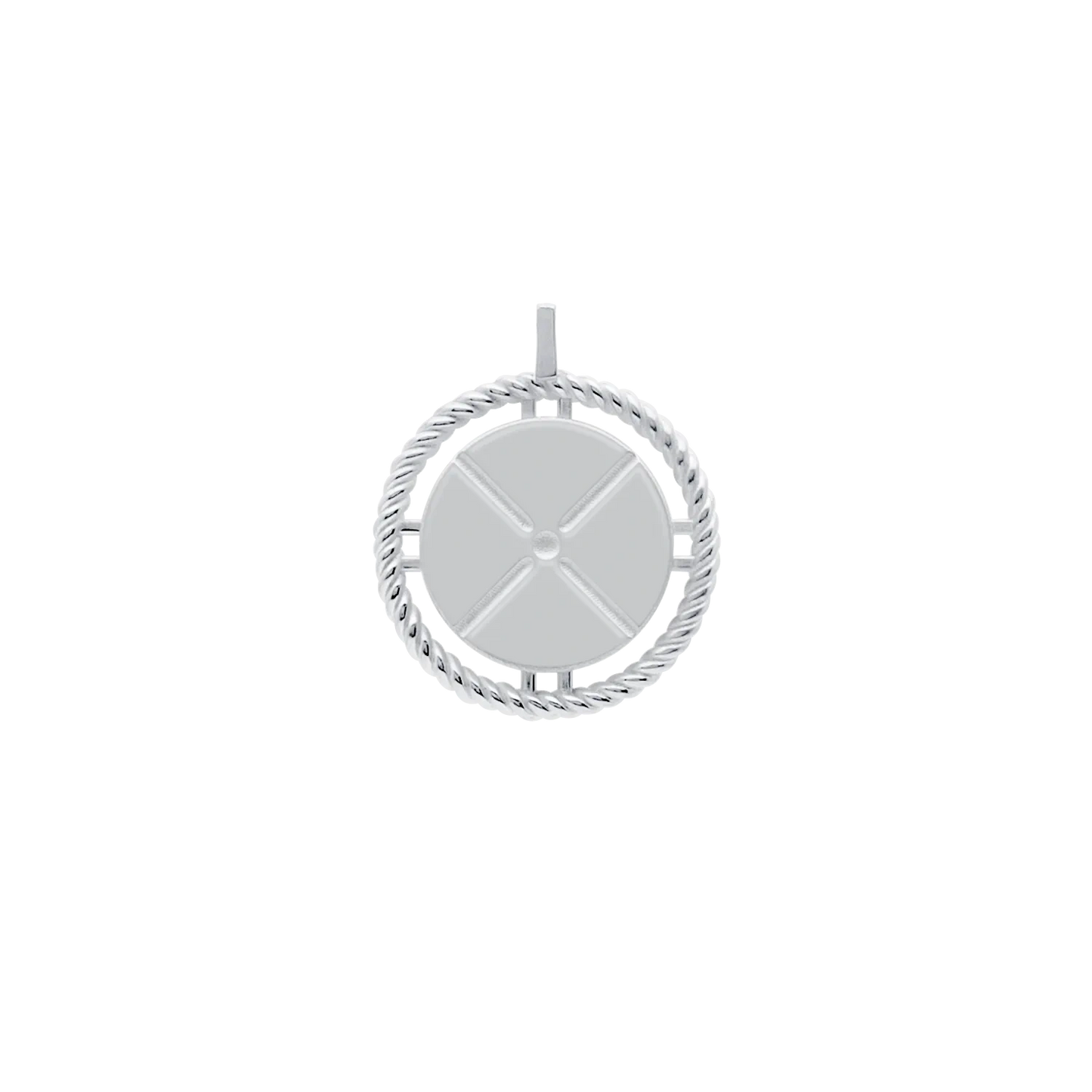 Sterling Silver Round Pendant