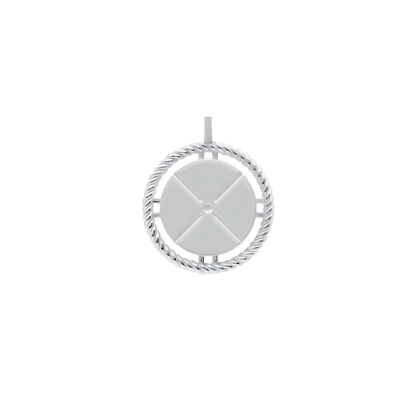 Sterling Silver Round Pendant