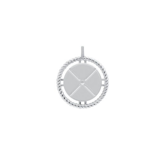 Sterling Silver Round Pendant