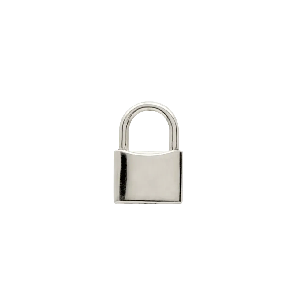 Sterling Silver Lock Pendant