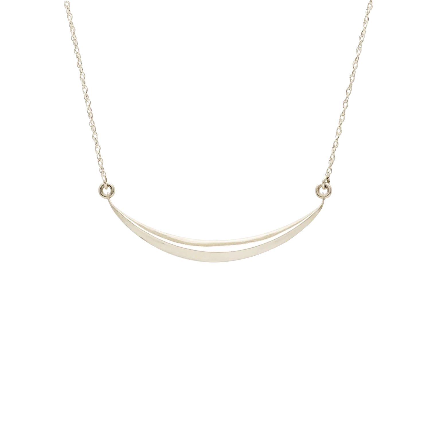 Sterling Silver Swoop Necklace