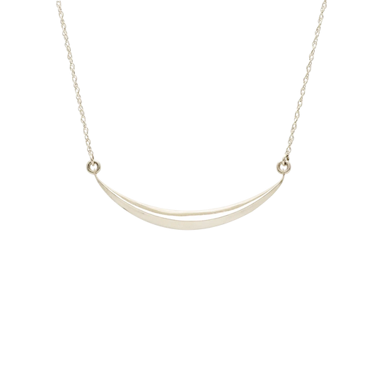 Sterling Silver Swoop Necklace