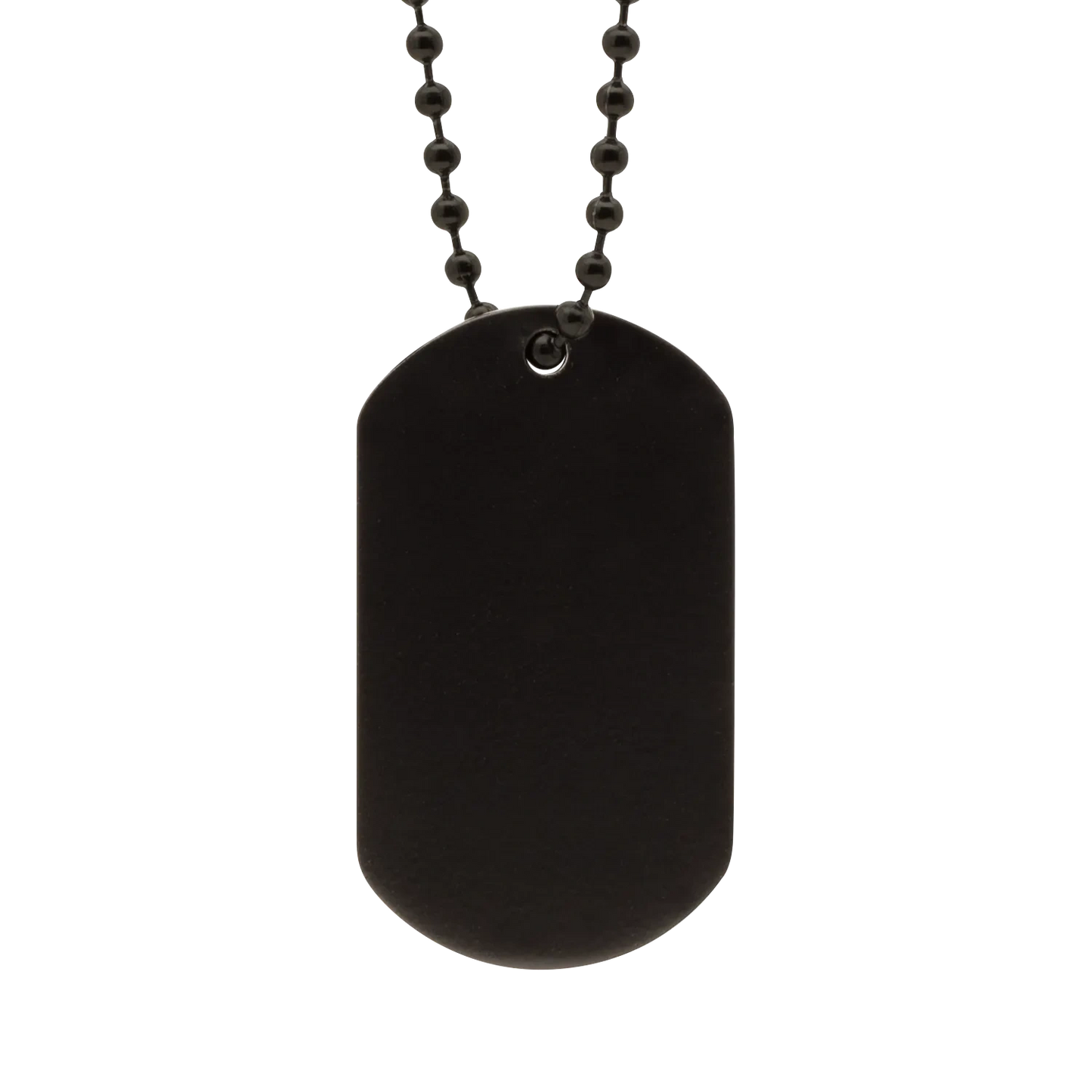 Men39s Stainless Dog Tag 45 Black Finish