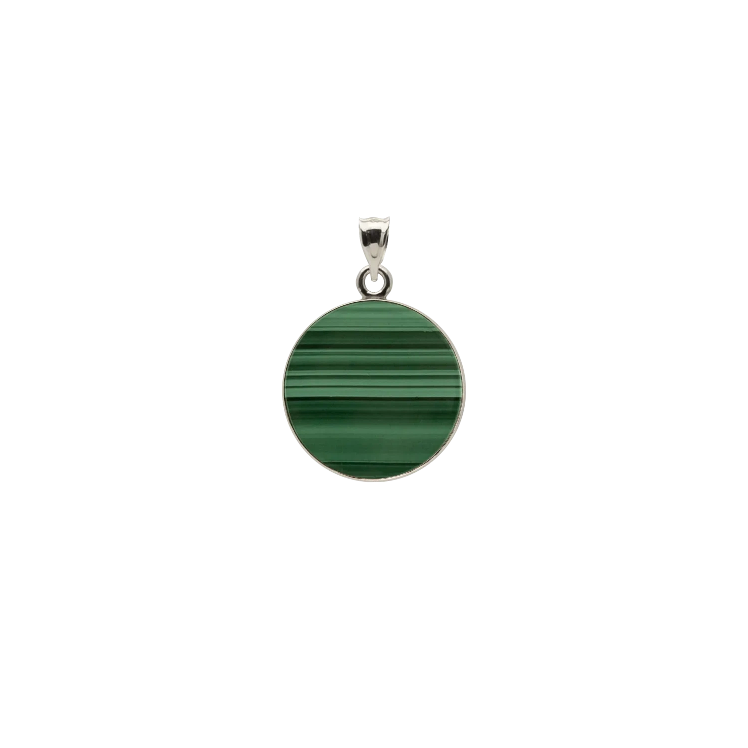 Sterling Silver Malachite Pendant